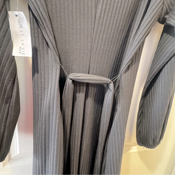 Long Sleeve Wide Ribbed Styling Sweater DRS - Picture 4 of 5